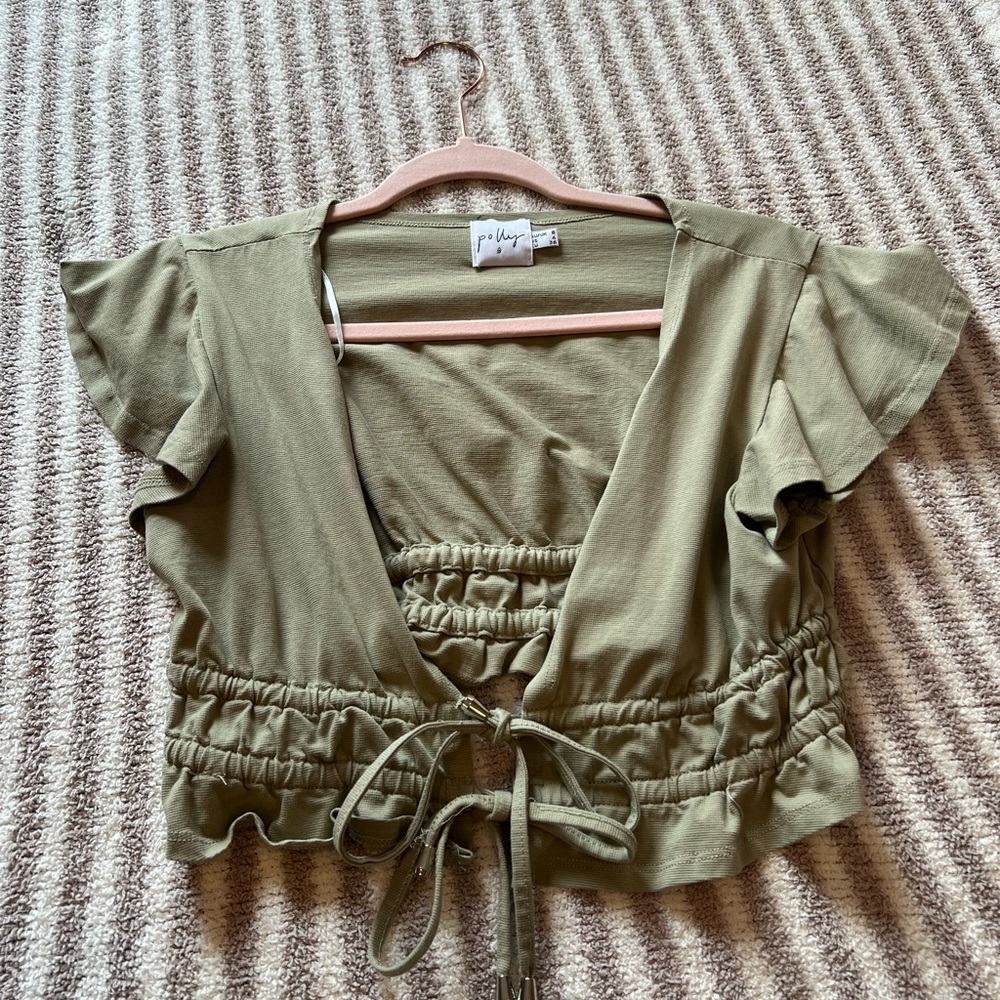 Princess Polly cropped tie top